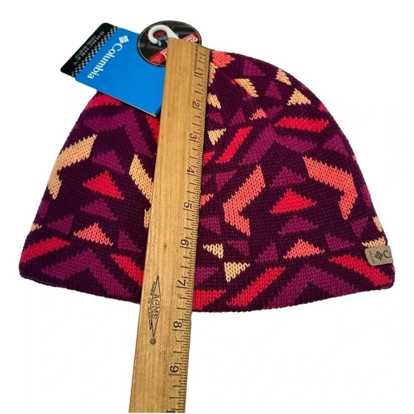 Columbia Winter Youth OS Beanie Hat  Omni Thermal Heat Pink Shades New - Picture 9 of 9